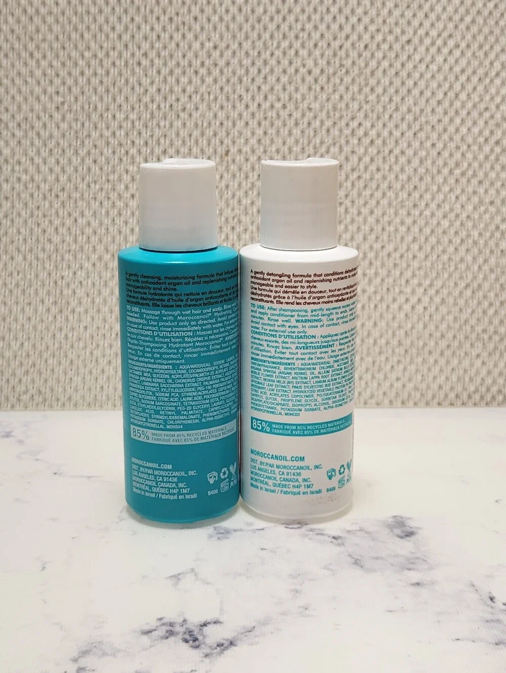 Moroccanoil Shampoo & Conditioner Travel Size  2.4 oz